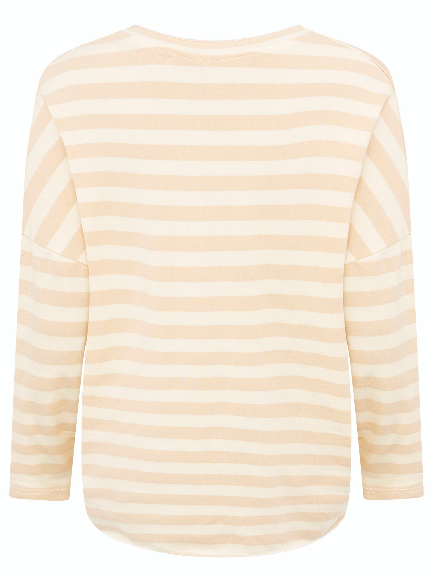 đź’• Zwillingsherz Sweatshirt "Streifen & Jersey" Sweater Oversize Beige