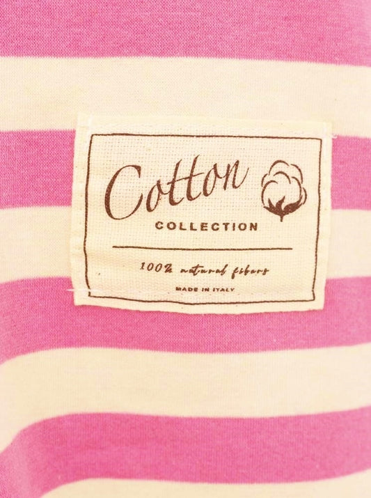 💕 Zwillingsherz Sweatshirt "Streifen & Jersey" Sweater Oversize Pink