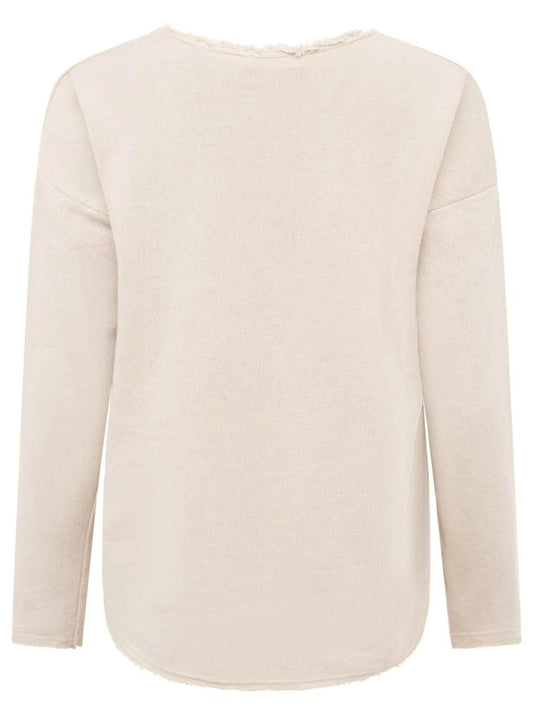 💕 Zwillingsherz Pullover Pulli "Elisabeth" Baumwolle Beige