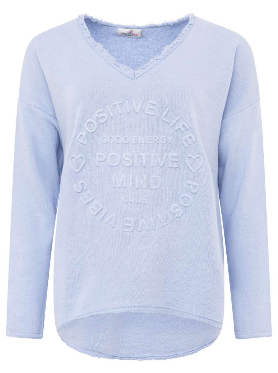 đź’• Zwillingsherz Pullover Pulli "Elisabeth" Baumwolle Hellblau