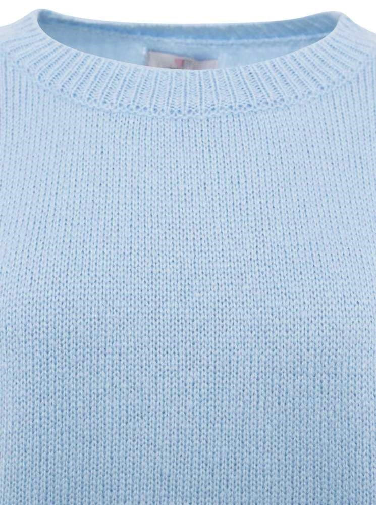 💕 Zwillingsherz Oversized Strick Pullover "Berlin" Hellblau