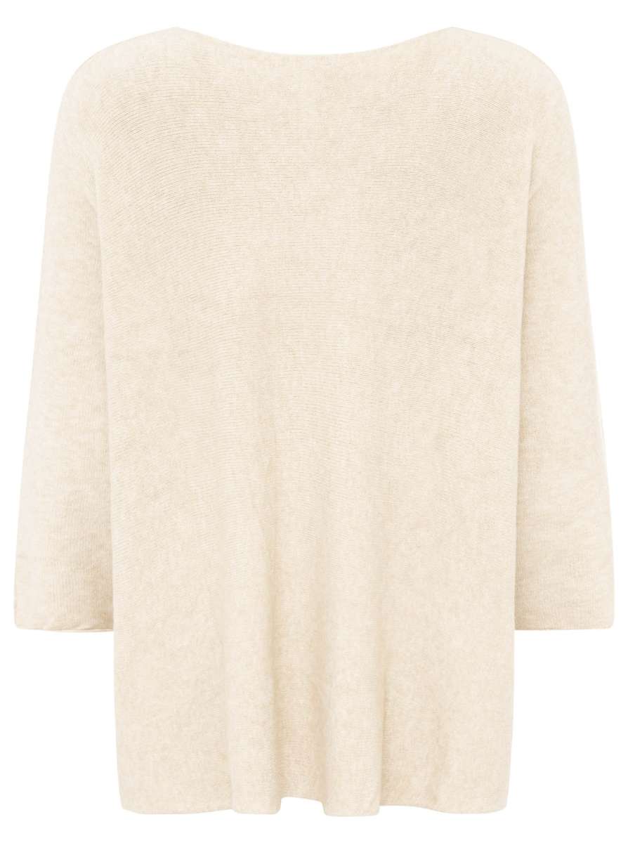 đź’• Zwillingsherz V-Neck Pullover "Uni" Beige