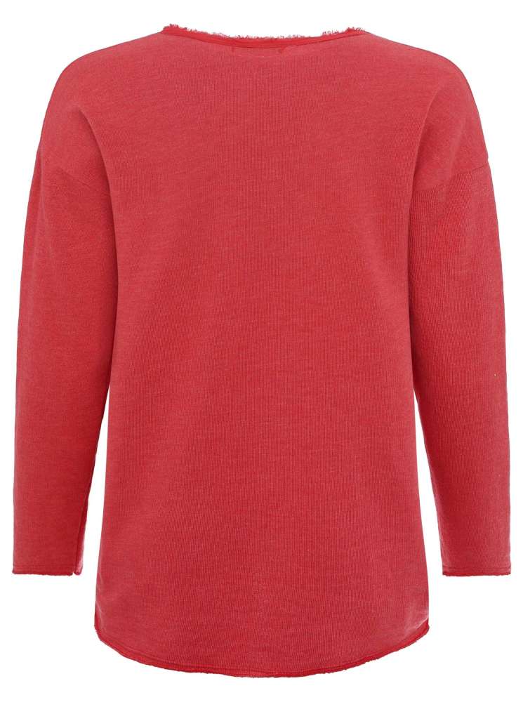 đź’• Zwillingsherz Pullover Pulli "Elisabeth" Baumwolle Rot