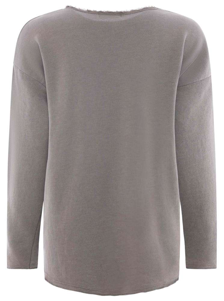 đź’• Zwillingsherz Pullover Pulli "Elisabeth" Baumwolle Taupe