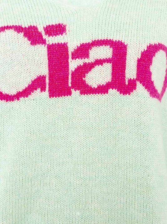 💕 Zwillingsherz Oversized Strick Pullover "Ciao" Mint