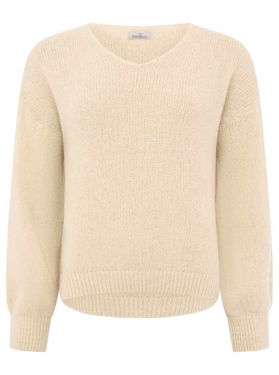 💕 Zwillingsherz Pullover Pulli "Kuschel" Alpaka Beige