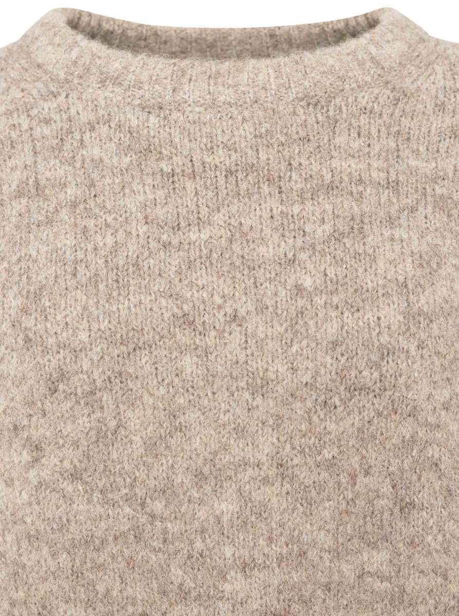 đź’• Zwillingsherz Pullover Rundhalspullover "Uni" Beige