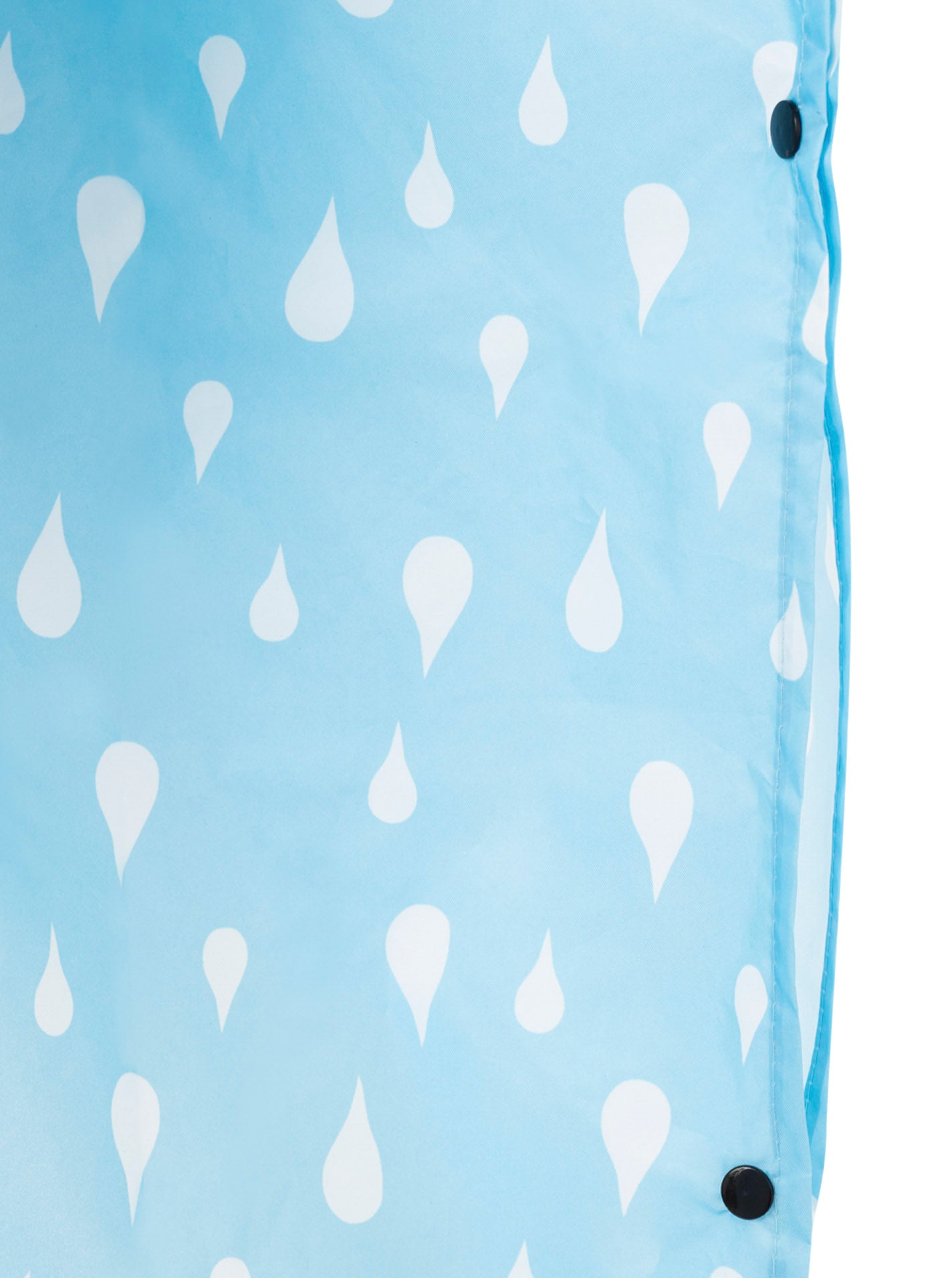 💕 Zwillingsherz Regenponcho "Rain Drops" Hellblau