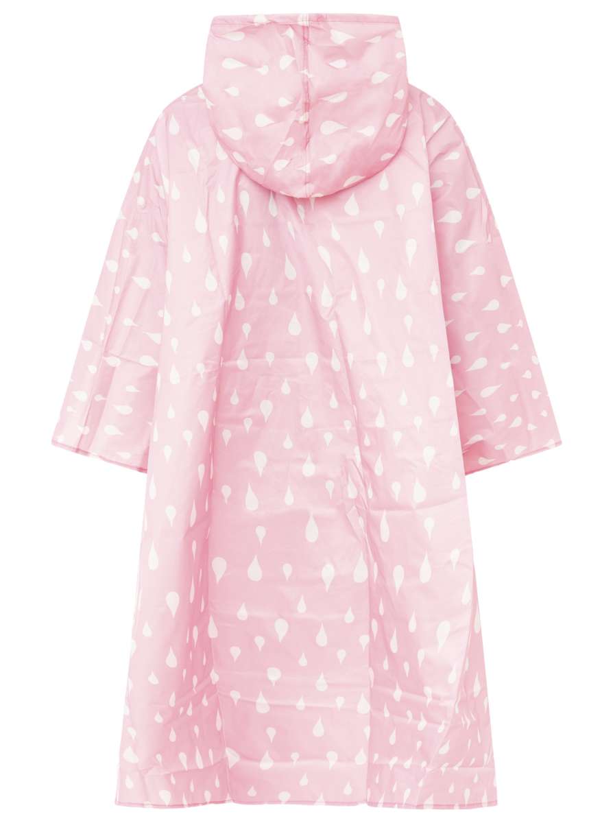 💕 Zwillingsherz Regenponcho "Rain Drops" Rosa