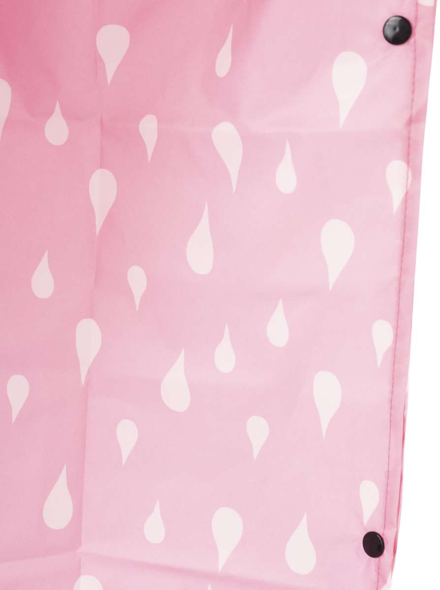💕 Zwillingsherz Regenponcho "Rain Drops" Rosa