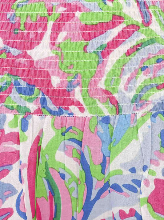 💕 Zwillingsherz Rock "Bunter Dschungel" 100 % Viskose Multi