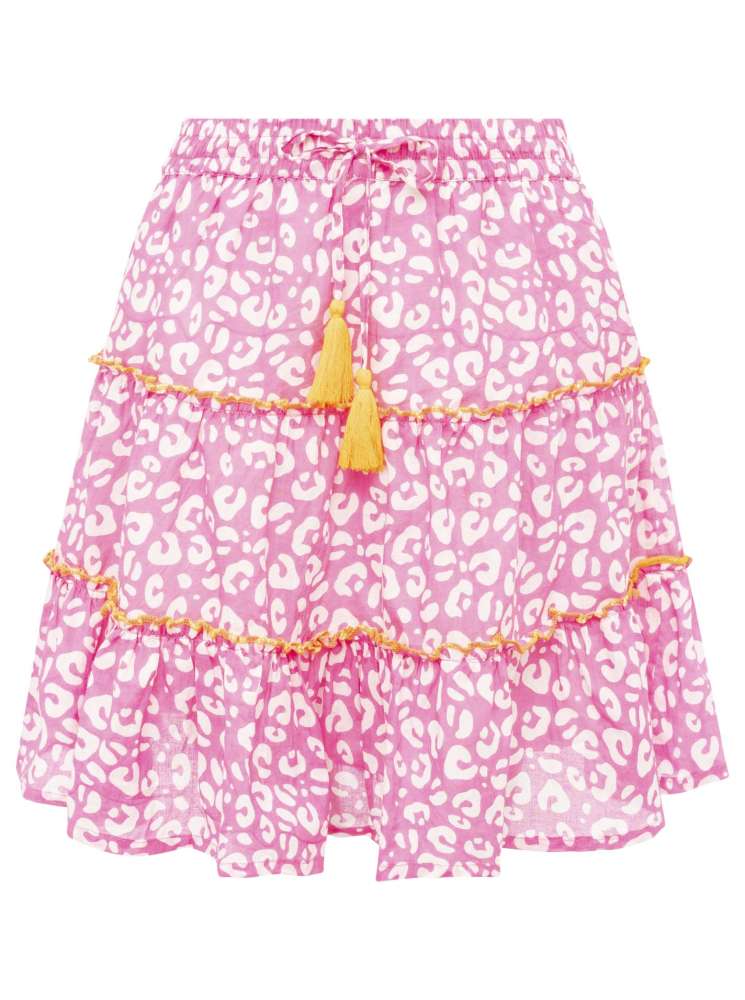 💕 Zwillingsherz Rock "Soft Leo" 100 % Baumwolle Rosa