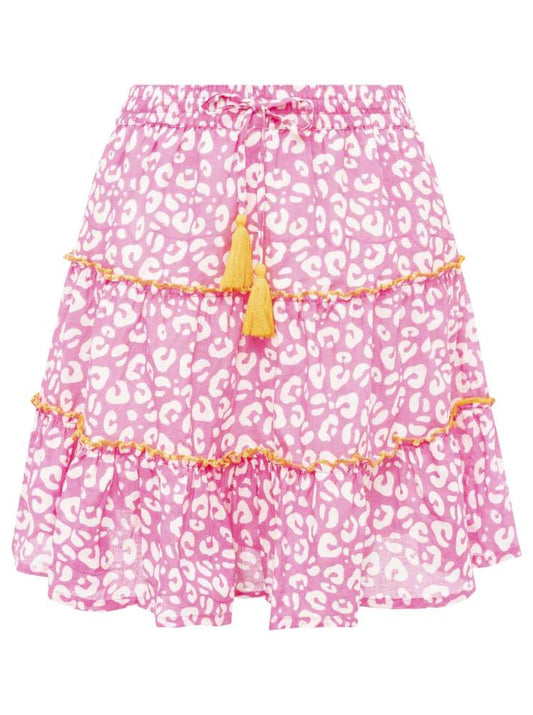 💕 Zwillingsherz Rock "Soft Leo" 100 % Baumwolle Rosa
