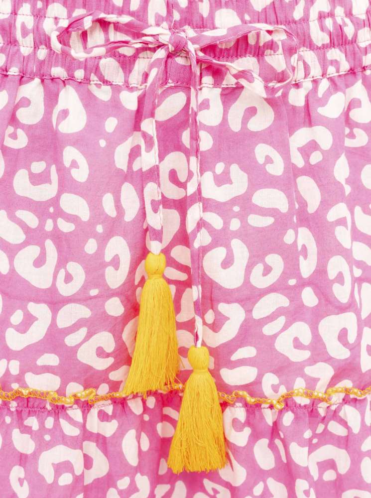 💕 Zwillingsherz Rock "Soft Leo" 100 % Baumwolle Rosa