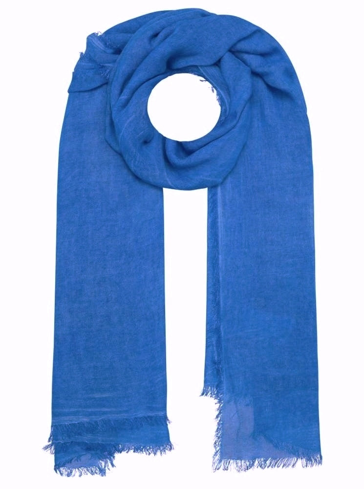 💕 Zwillingsherz Schal Tuch "Laura" Royalblau Bambus nachhaltig