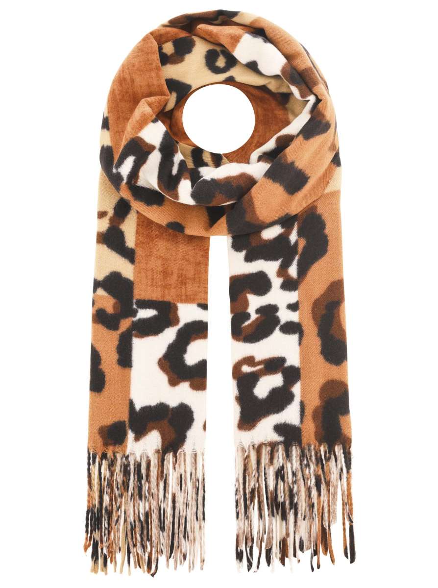 Schal "The Leo Mix" Kuschelschal Beige