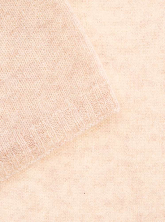 💕 Zwillingsherz Schal 100 % Cashmere "Classic" Kaschmir Hellbeige