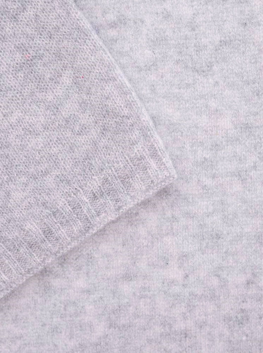 💕 Zwillingsherz Schal 100 % Cashmere "Classic" Kaschmir Hellgrau