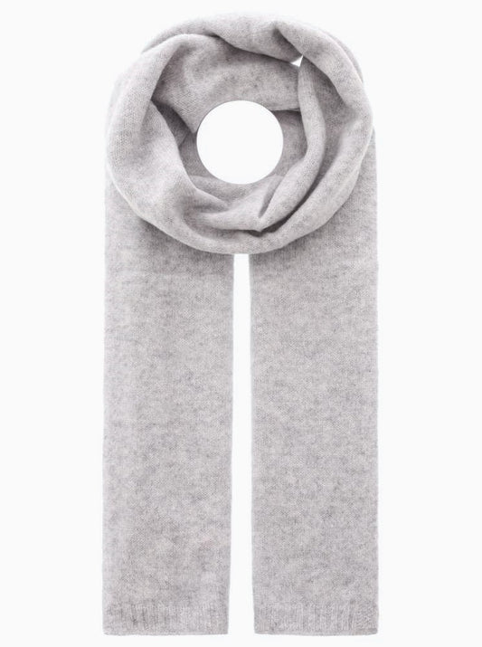 💕 Zwillingsherz Schal 100 % Cashmere "Herren-Uni" Classic Kaschmir Hellgrau