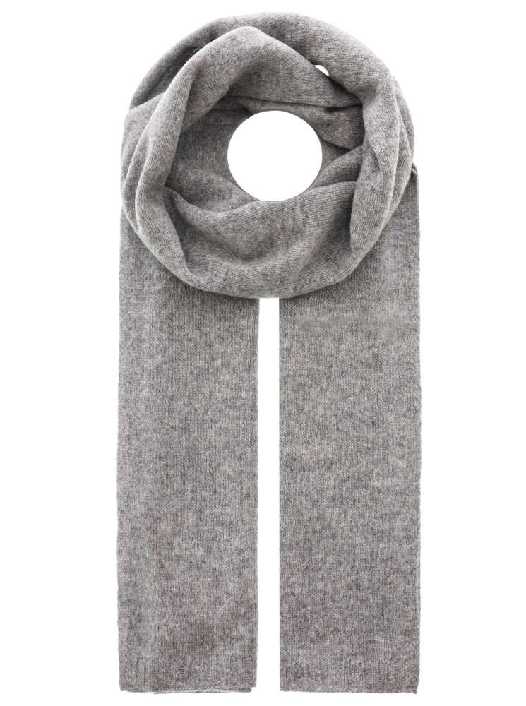 💕 Zwillingsherz Schal 100 % Cashmere "Classic" Kaschmir Mittelgrau