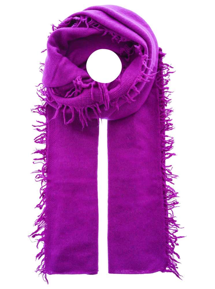 💕 Zwillingsherz XXL "Fransenschal" 100 % Cashmere Schal Stola Kaschmir Mittellila