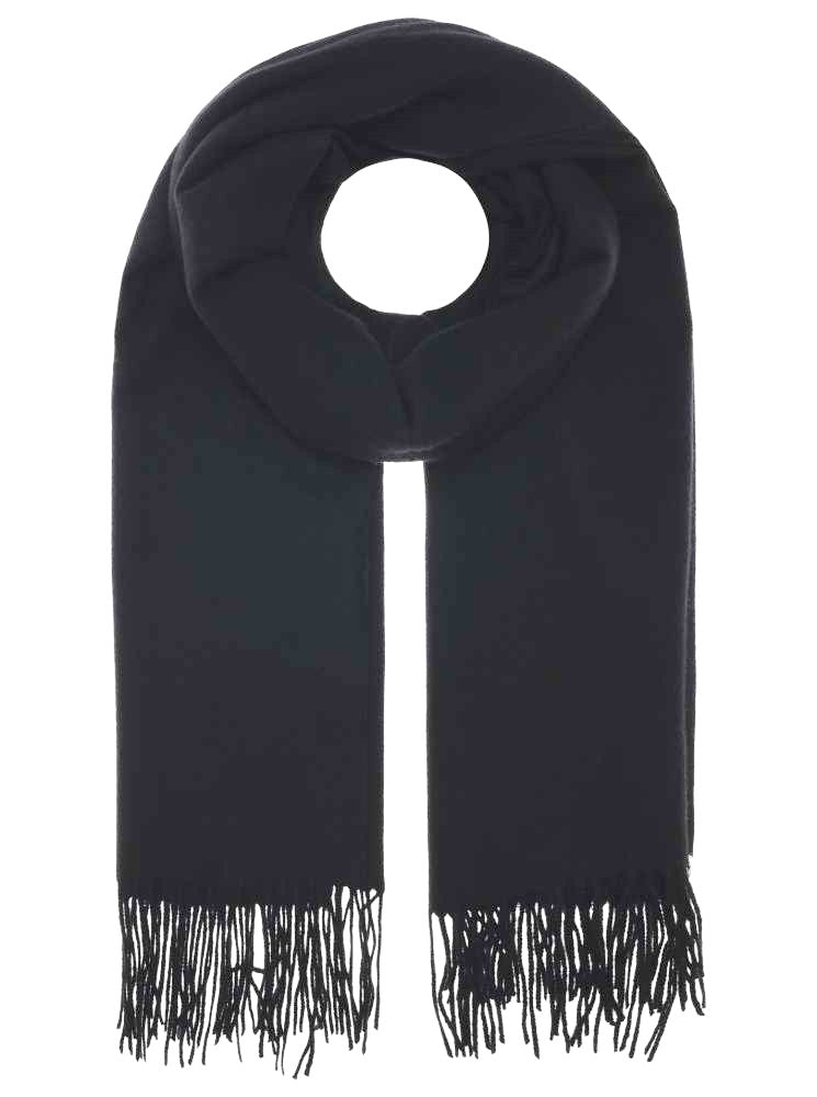 đź’• Zwillingsherz Schal "Soft uni" Viskose Schwarz