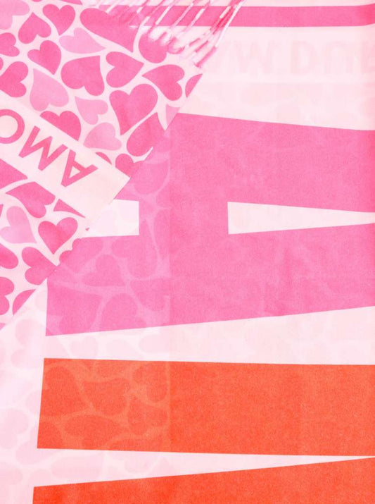 💕 Zwillingsherz Schal ZH "Amour & Herzen" Pink