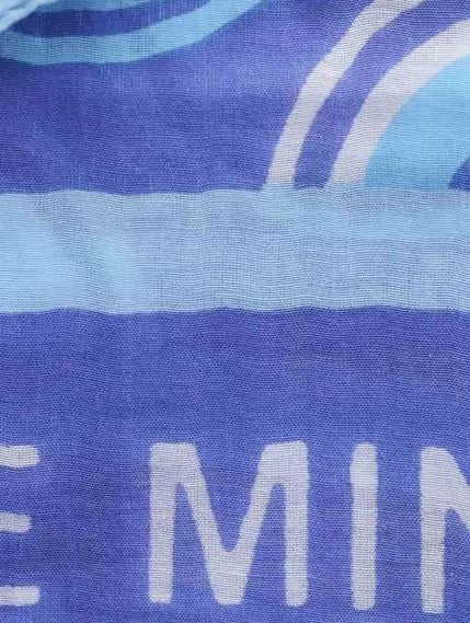 💕 Zwillingsherz Loop Schal Tuch "Creative Mind Circles" Blau