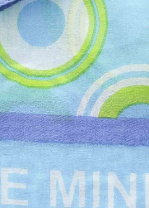 💕 Zwillingsherz Loop Schal Tuch "Creative Mind Circles" Hellblau