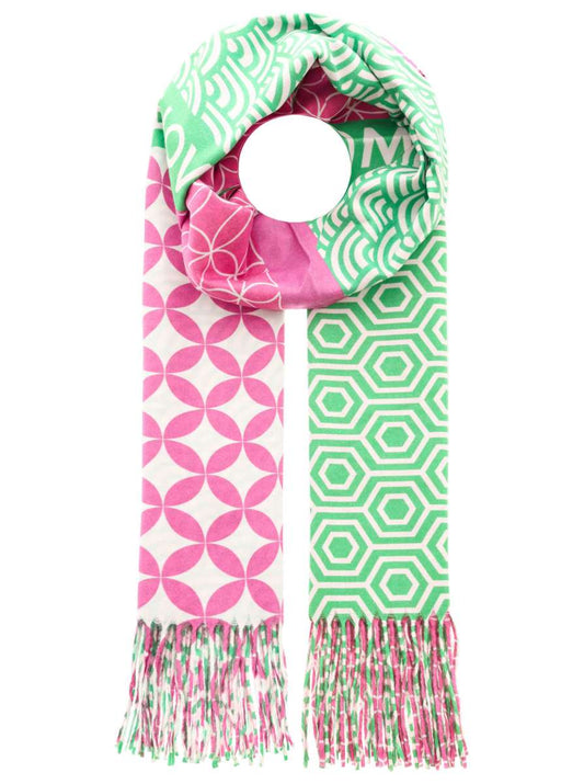 💕 Zwillingsherz Schal ZH "Enjoy every moment" Grün