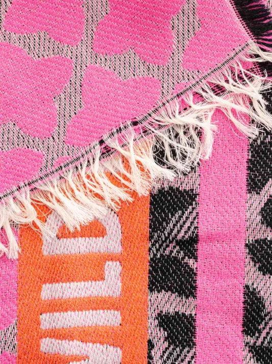 💕 Zwillingsherz Schal "Leo Wild Love" Baumwolle Wolle Candy
