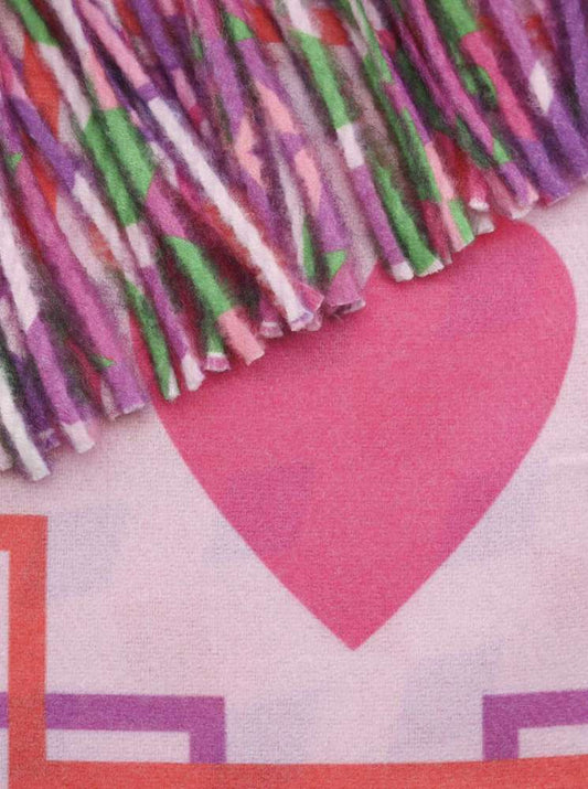 💕 Zwillingsherz Schal "Leonora" Pink