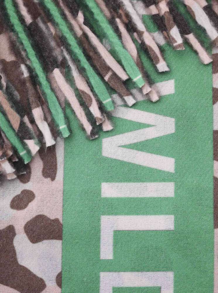 💕 Zwillingsherz Schal "Lissi" Beige Grün