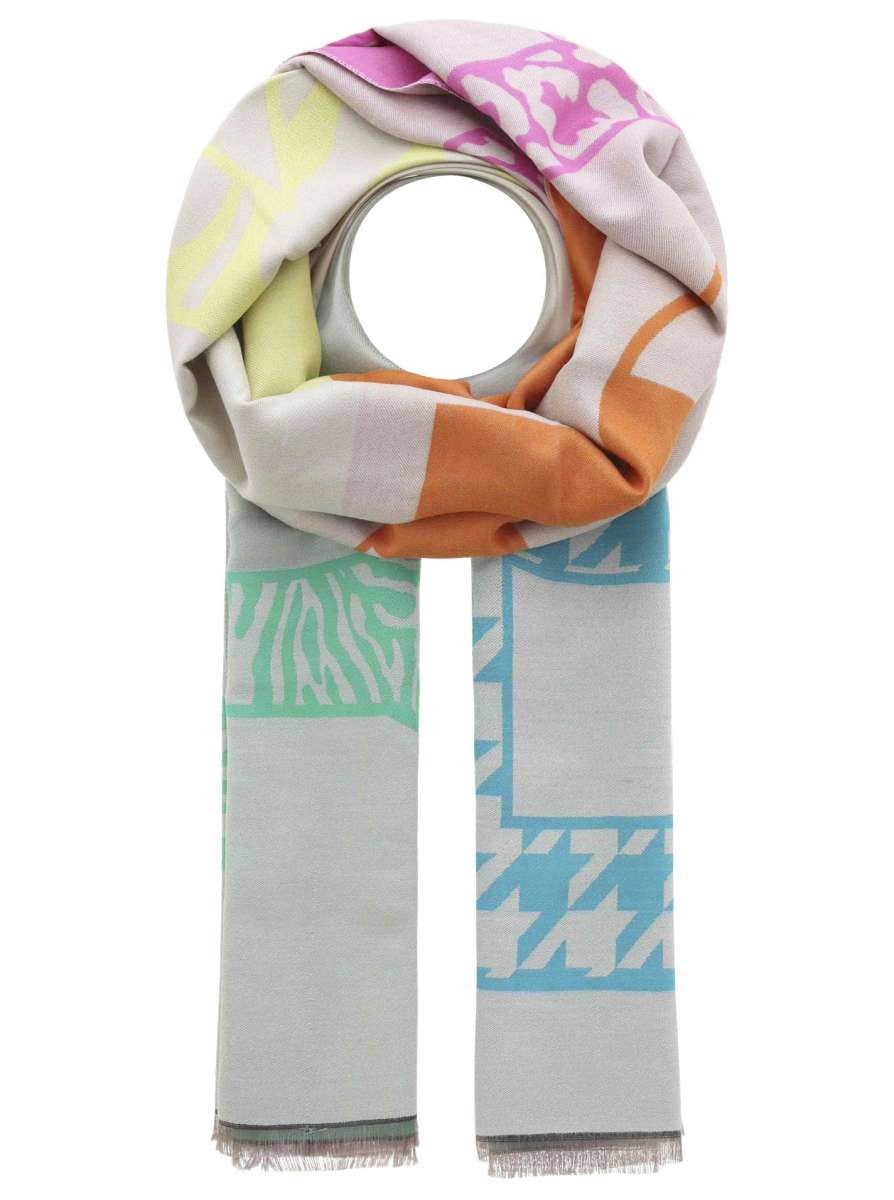 💕 Zwillingsherz Schal XXL "Happy & Love" Grau