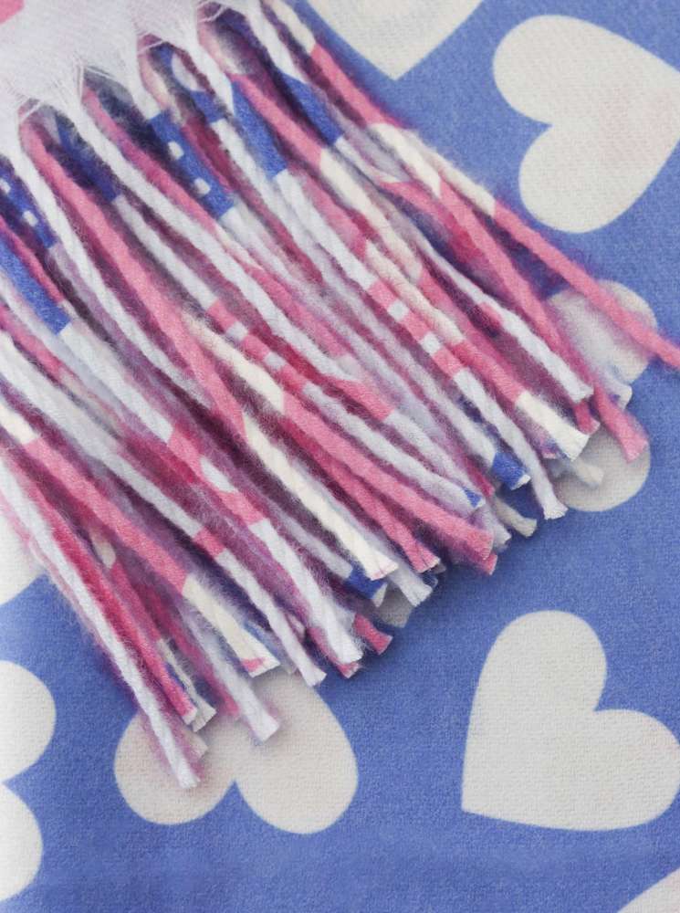 💕 Zwillingsherz Schal "Margitta" Blau