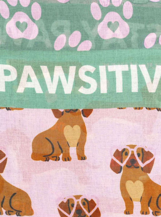 💕 Zwillingsherz Schal "Pawsitive" Grün