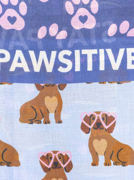 💕 Zwillingsherz Schal "Pawsitive" Blau