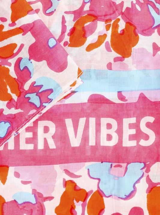 💕 Zwillingsherz Schal Tuch "Summer Vibes" Fuchsia