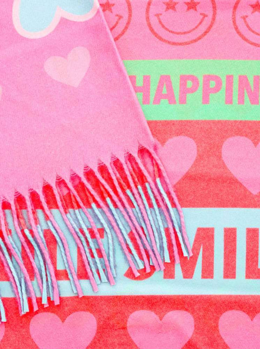 💕 Zwillingsherz Schal ZH "Rainbow Smile" Multi