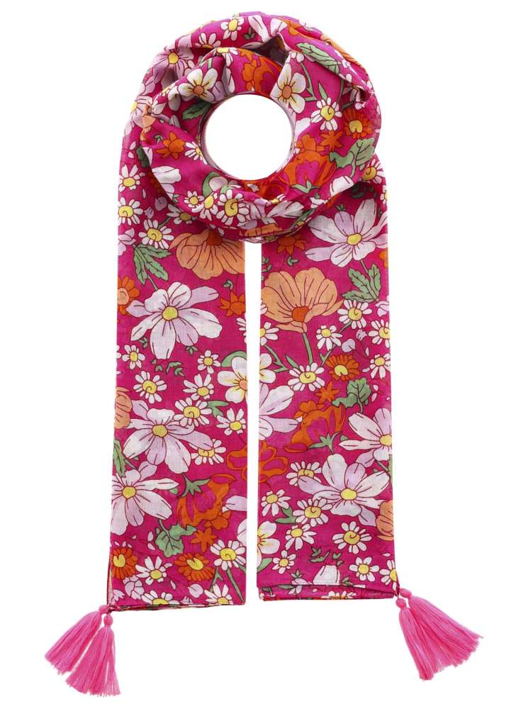 đź’• Zwillingsherz Schal Tuch "Sunnhild" Pink