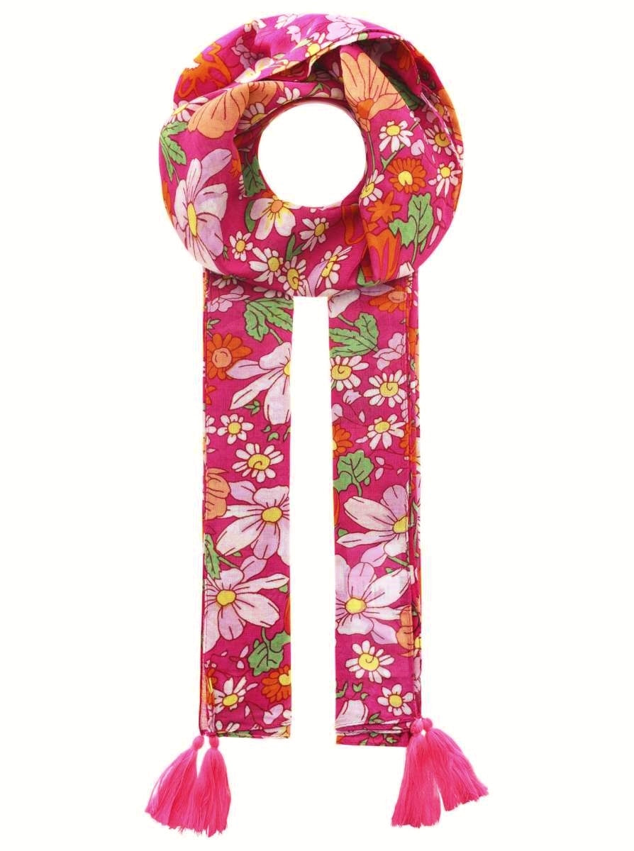 đź’• Zwillingsherz Schal Tuch "Sunnhild" Pink