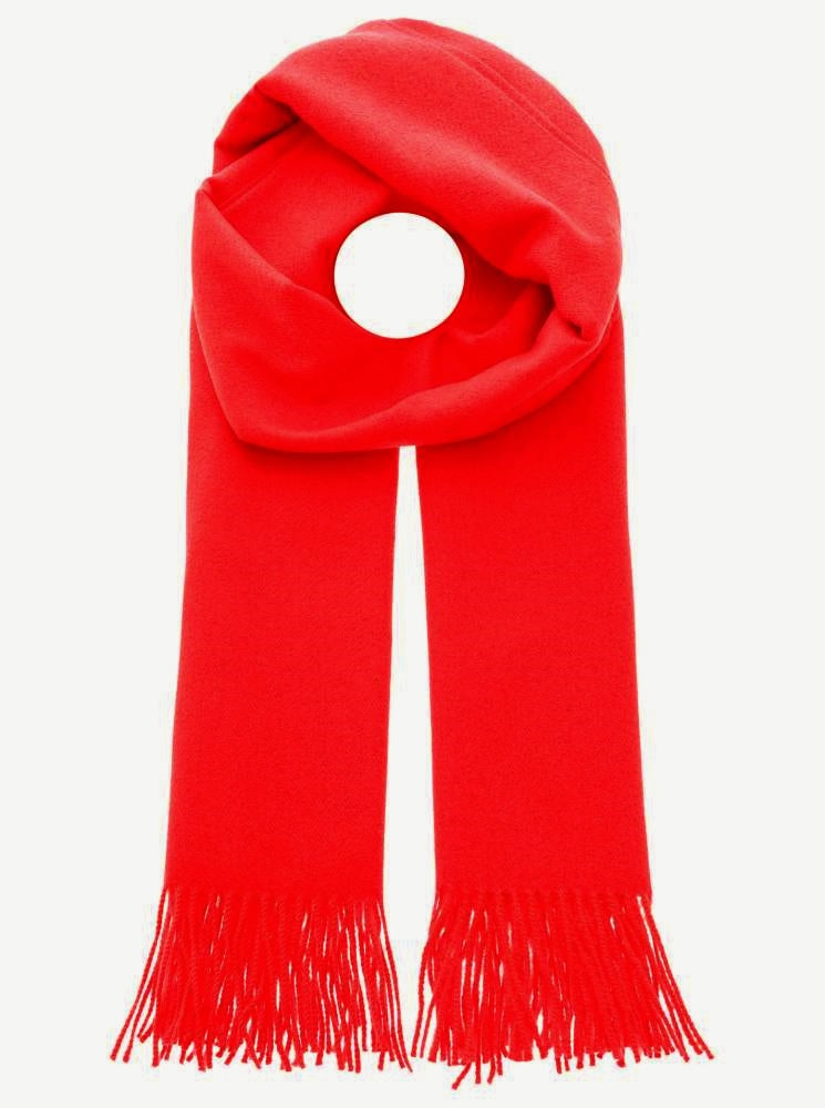 💕 Zwillingsherz Schal "Soft uni" Viskose Rot