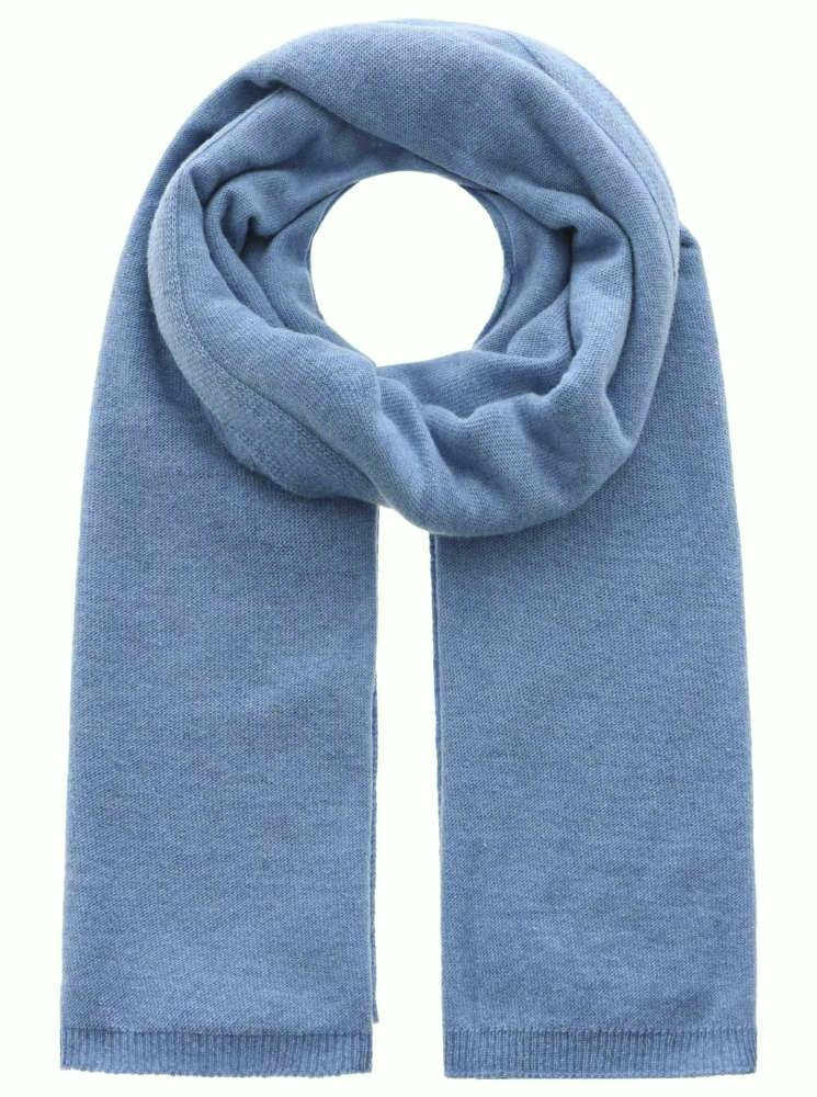 💕 Zwillingsherz Schal "Uni" Cashmere Wolle Kaschmir Jeansblau