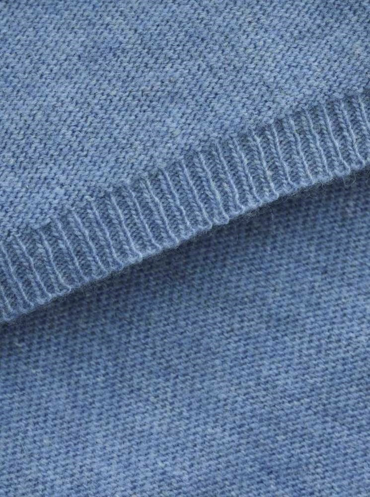 💕 Zwillingsherz Schal "Uni" Cashmere Wolle Kaschmir Jeansblau