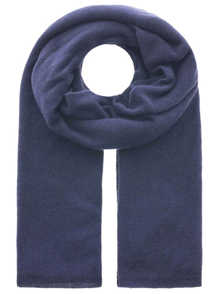 💕 Zwillingsherz Schal "Uni" Cashmere Wolle Kaschmir Navy
