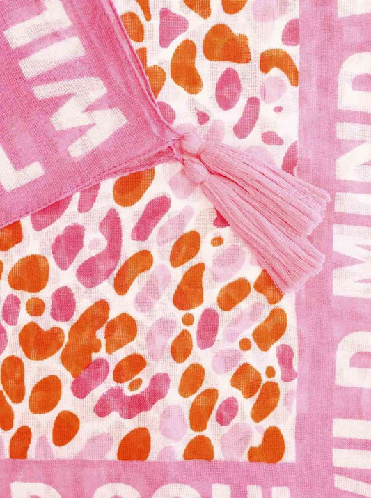 💕 Zwillingsherz Schal "Wild Mind" 100 % Viskose PInk