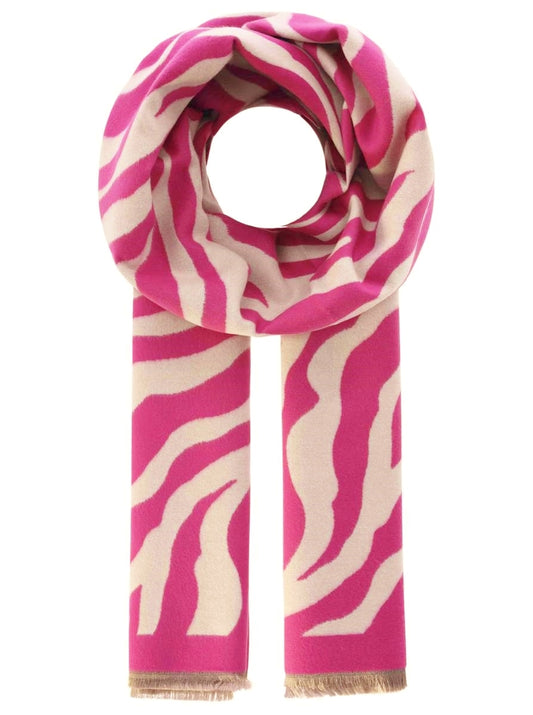 💕 Zwillingsherz Schal Kuschelschal "The Zebra" Pink