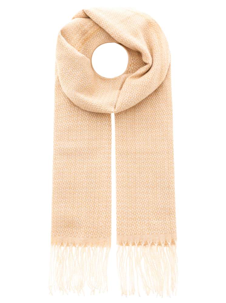 💕 Zwillingsherz Schal "Kleines Muster" Beige