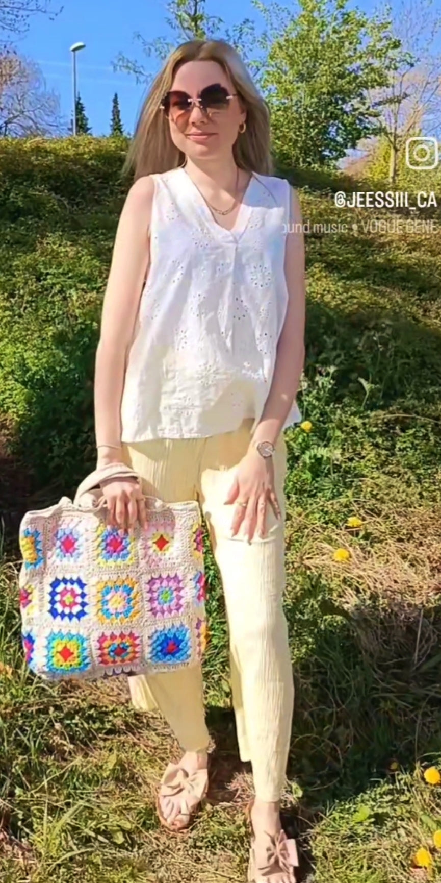 💕 Zwillingsherz Hose Musselin "Uni" Sommerhose Gelb