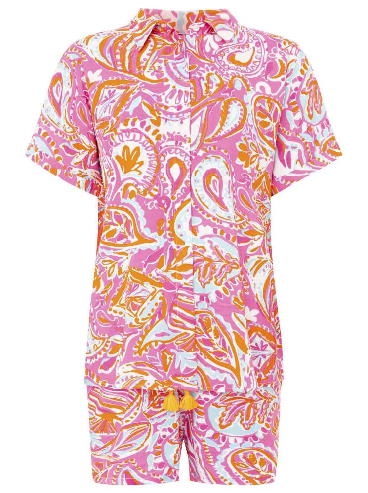 đź’• Zwillingsherz Shorts "Summer Vibes" Hose Viskose Candy
